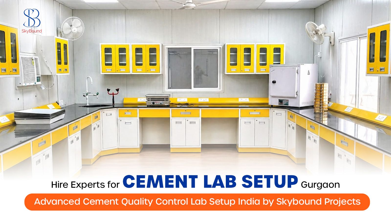 Hire Experts for Cement Lab Setup Gurgaon – Advanced Cement Quality Control Lab Setup India by Skybound Projects